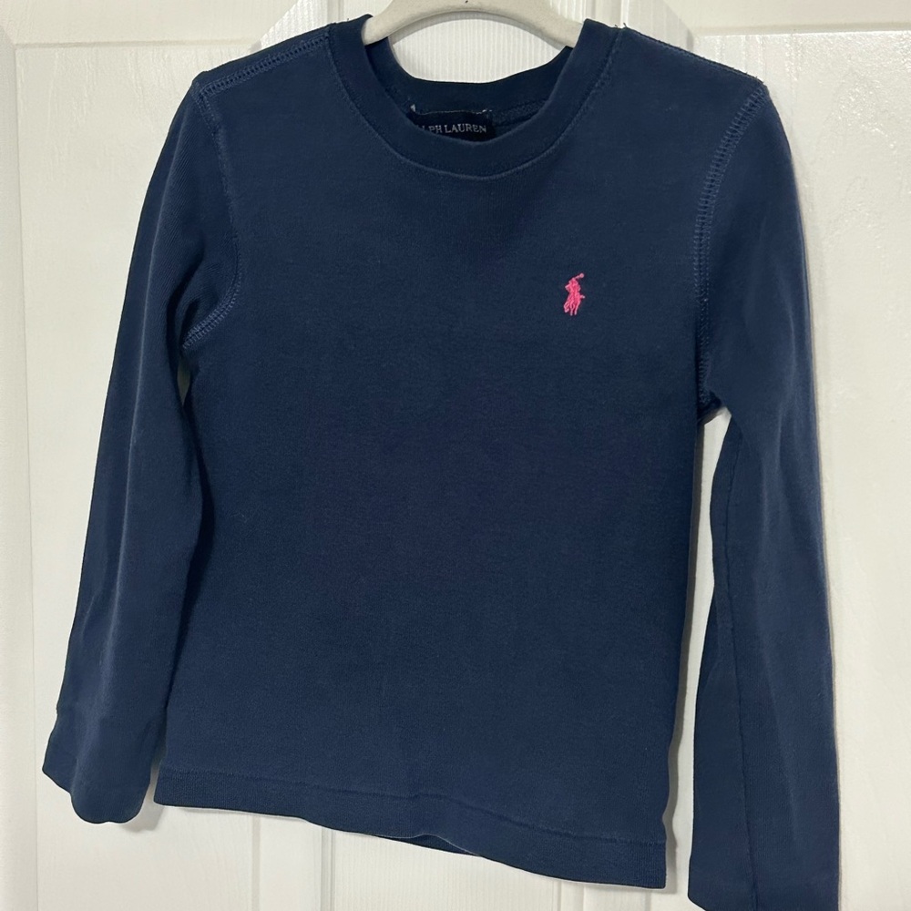 Ralph Lauren Kids Dark Blue Long Sleeve Tee